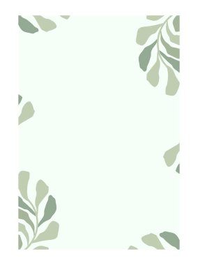 Yaratıcı arka plan soyut modern geometrik, planlayıcı ve defter için çiçekli. Moda yaprak tasarımı. Özelleştirilmiş kopyalama alanı olan boş yazdırılabilir poster sayfası