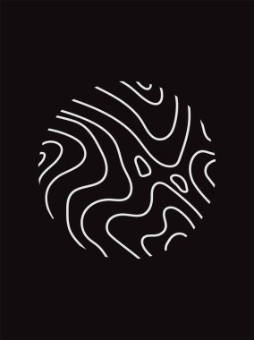 Topografik harita. Coğrafi dağ rahatlaması. Soyut satır arkaplanı. Contour haritaları. Vektör illüstrasyonu.