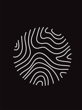 Topografik harita. Coğrafi dağ rahatlaması. Soyut satır arkaplanı. Contour haritaları. Vektör illüstrasyonu.