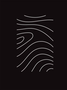 Topografik harita. Coğrafi dağ rahatlaması. Soyut satır arkaplanı. Contour haritaları. Vektör illüstrasyonu.