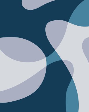 Mavi ve beyazın çeşitli tonlarında akan, kıvrımlı şekiller içeren soyut bir arka plan. Sakin ve modern bir estetik anlayışı yaratmak.