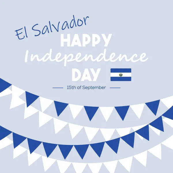 stock vector El Salvador Independence Day Commemoration.