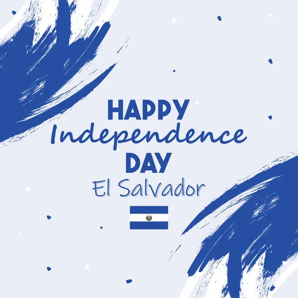 stock vector Design Your Own El Salvador Independence Day Banner.