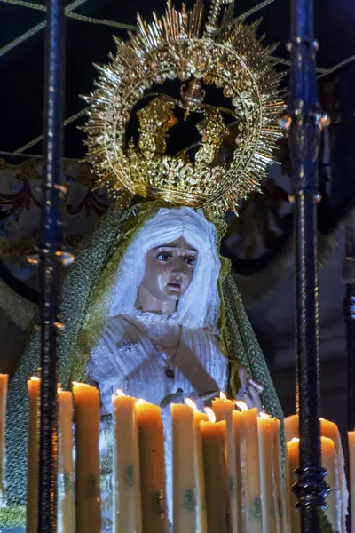 Confraternita Nuestra Seora Del Amparo Toledo Con Passi Della Virgen — Foto Stock