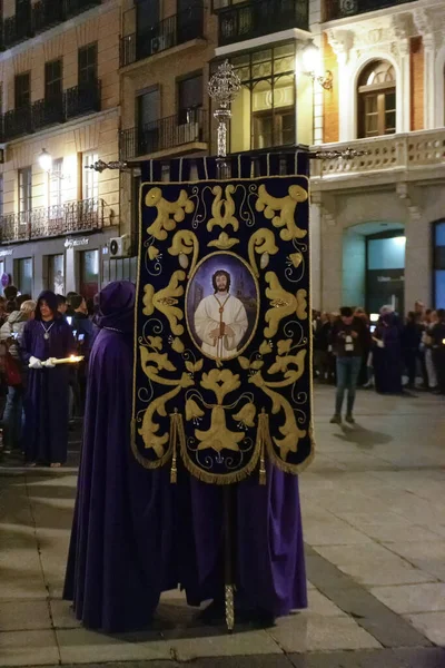 Hermandad Del Nazareno Cautivo Cristo Toledo — Foto de Stock