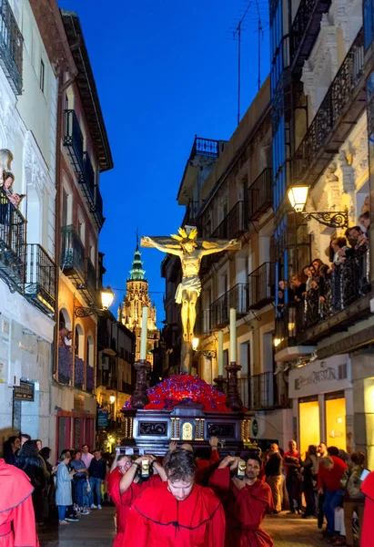 stock image Royal and Illustrious Brotherhood of the Most Holy Christ of Mercy and Most Holy Mary of Charity of Toledo