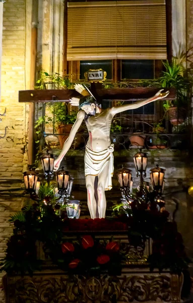 Αδελφότητα Του Santsimo Cristo Vega Toledo — Φωτογραφία Αρχείου