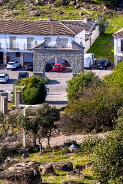 Basilica Santuario de la Virgen de la Cabeza Sierra Morena doğal parkı, Andujar, İspanya