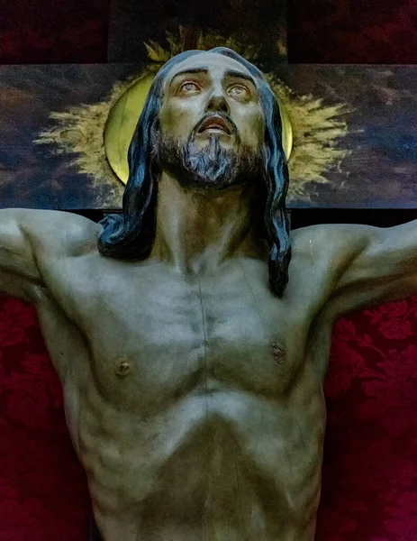 Christ of the Expiration by Mariano Benlliure, in the Minor Basilica of the Sanctuary of the Virgin of the Head, Andujar, Andalucia, Spain