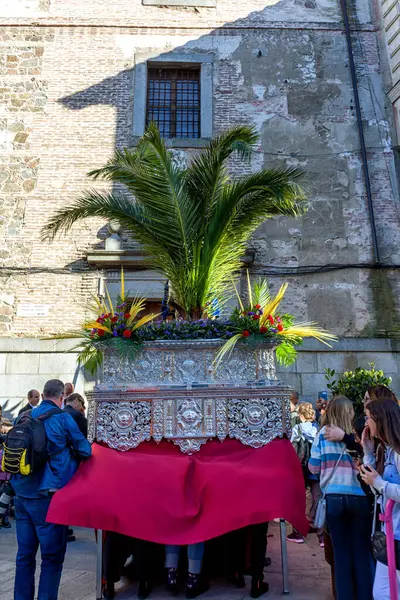 Saygıdeğer, asil ve şanlı kardeşliğimiz Meryem Ana 'nın en büyük ızdırabıyla, dindarlığıyla ve Kral İsa' nın Toledo Kudüsü 'ne zaferiyle girişi.