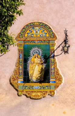 İspanya, Seville 'deki Santa Mara la Blanca Kilisesi' ndeki Bakire Taşı