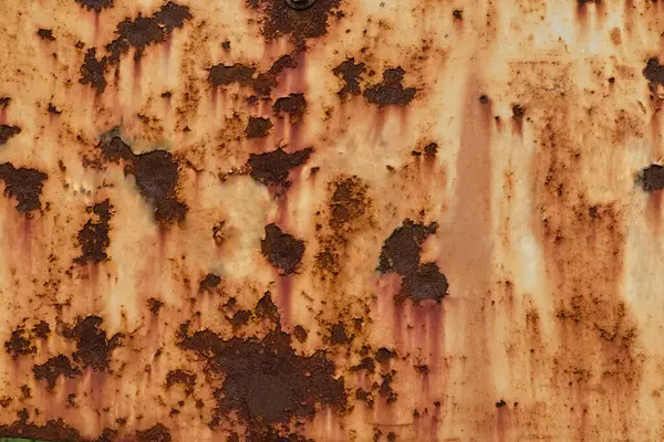 Empty Old Steel Plate Corroded Rust Background — 스톡 사진