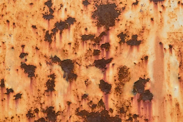 Empty Old Steel Plate Corroded Rust Background — Fotografia de Stock