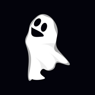 Hayalet Logosu Tasarımı, Cadılar Bayramı Simgesi, Cadılar Bayramı Çizimi, Kutlama Sancağı Şablonu