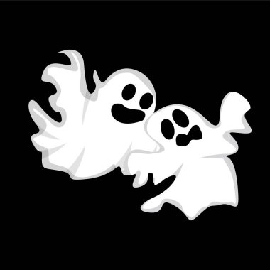 Hayalet Logosu Tasarımı, Cadılar Bayramı Simgesi, Cadılar Bayramı Çizimi, Kutlama Sancağı Şablonu