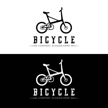 Bisiklet Logosu, Gündelik Araç Vektörü, Bisiklet Dükkanları, Spor Şubeleri, Dağ Bisikletleri ve Çocuk Bisikletleri İçin Uygun Tasarım