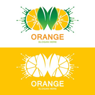 Turuncu Logo Tasarımı, Taze Meyve Vektörü, Meyve Dükkanı Sığdırma Tasarımı, Banner Şablonu, Turuncu Meyve Simgesi