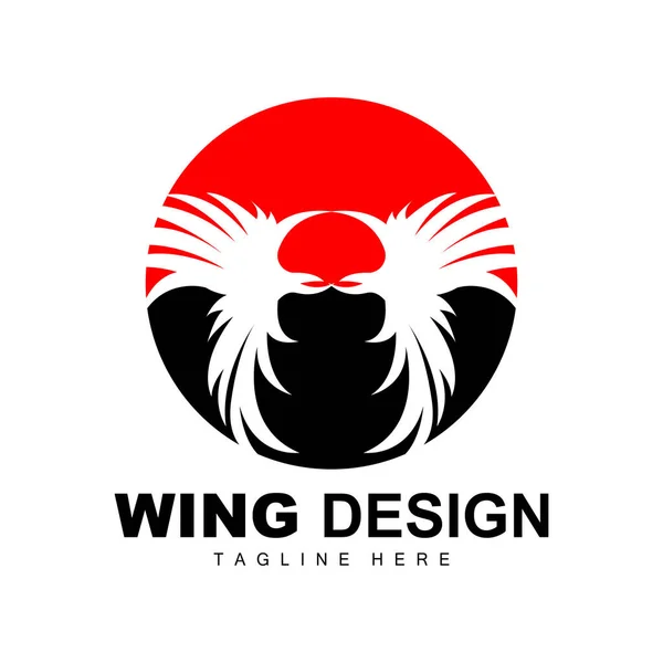 Логотип Wings Логотип Phoenix Вектор Крыла Птицы Иллюстрация Шаблона Дизайн — стоковый вектор