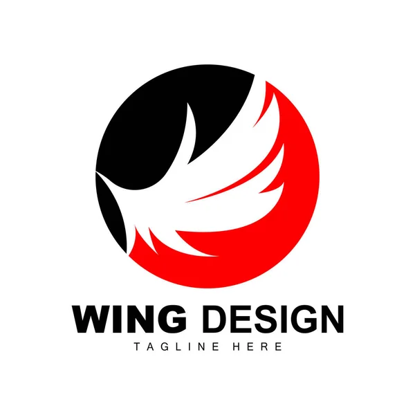 Логотип Wings Логотип Phoenix Вектор Крыла Птицы Иллюстрация Шаблона Дизайн — стоковый вектор