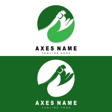 Ax Logo Design, War Tool Illustration and Woodcutter Vector