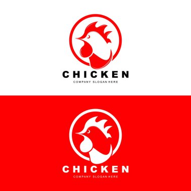 Chicken Logo, Farm Animal Vector, Design For Chicken Farm, Fried Chicken Restaurant, Cafe clipart