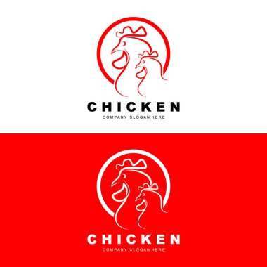 Tavuk Logosu, Çiftlik Hayvanları Vektörü, Tavuk Çiftliği Tasarımı, Kızarmış Tavuk Restoranı, Kafe