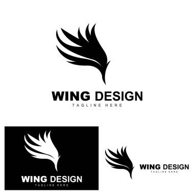 Wings Logosu, Phoenix Logosu, Kuş Kanadı Vektörü, Şablon Çizimi, Kanat Markası Tasarımı