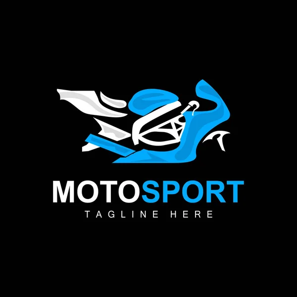 Motosport Logo Motore Vettoriale Progettazione Automobilistica Riparazione Pezzi Ricambio Team — Vettoriale Stock