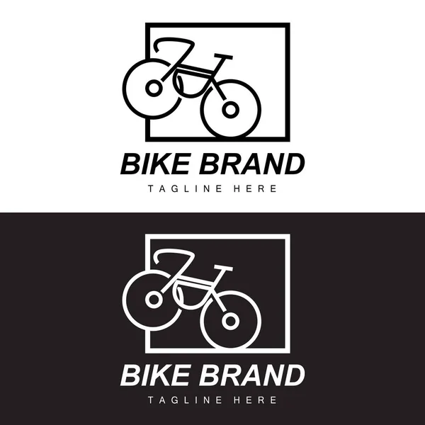 Bicycle Logo Vehicle Vector Bicycle Silhouette Icon Simple Design Inspiration — 스톡 벡터