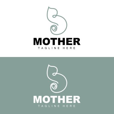 Pregnant Logo, Mom And Baby Health Care Design, Pregnant And Baby Medicine Brand Icon Vector