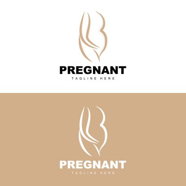 Pregnant Logo, Mom And Baby Health Care Design, Pregnant And Baby Medicine Brand Icon Vector