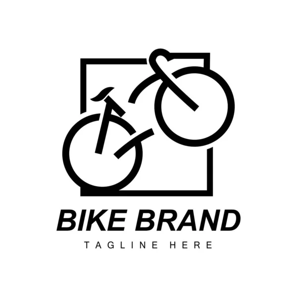 Bicycle Logo Vehicle Vector Bicycle Silhouette Icon Simple Design Inspiration — Vetor de Stock