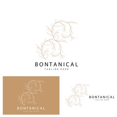 Floral Logo, Leaves And Flowers Botanical Garden Vector, Floral Design Of Life