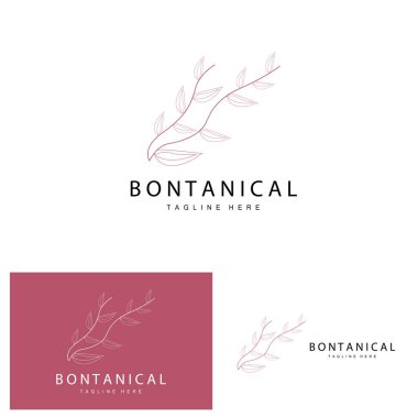 Floral Logo, Leaves And Flowers Botanical Garden Vector, Floral Design Of Life