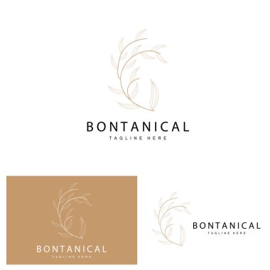 Floral Logo, Leaves And Flowers Botanical Garden Vector, Floral Design Of Life