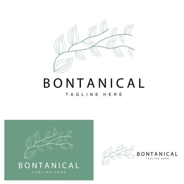 Floral Logo, Leaves And Flowers Botanical Garden Vector, Floral Design Of Life
