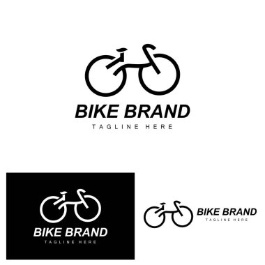 Bicycle Logo, Vehicle Vector, Bicycle Silhouette Icon, Simple Design Inspiration