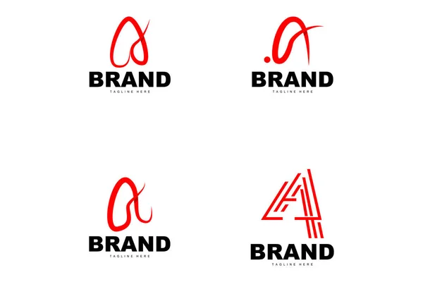 Letter Logo Logotype Design Simple Concept Vector Alphabet Icon Template — стоковый вектор