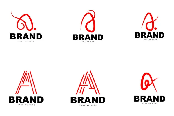 Letter Logo Logotype Design Simple Concept Vector Alphabet Icon Template — Vector de stock