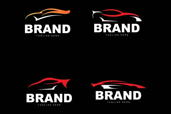 Logo Automobilistico Vettore Riparazione Auto Design Del Marchio Del Pezzo — Vettoriale Stock