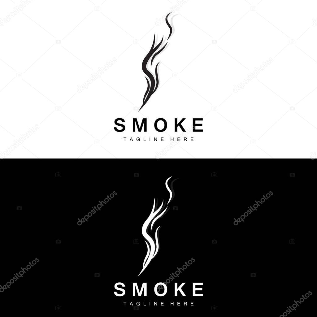 Steam Steam Logo Vector Hot Evaporating Aroma. Smell Line Illustration, Cooking Steam Icon, Steam Train, Baking, Smoking