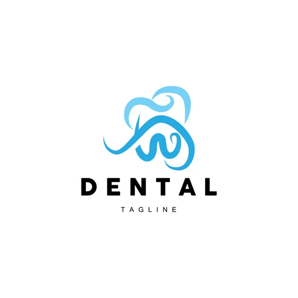 歯のロゴ 歯科治療ベクトル イラストアイコンデザイン — ストックベクタ