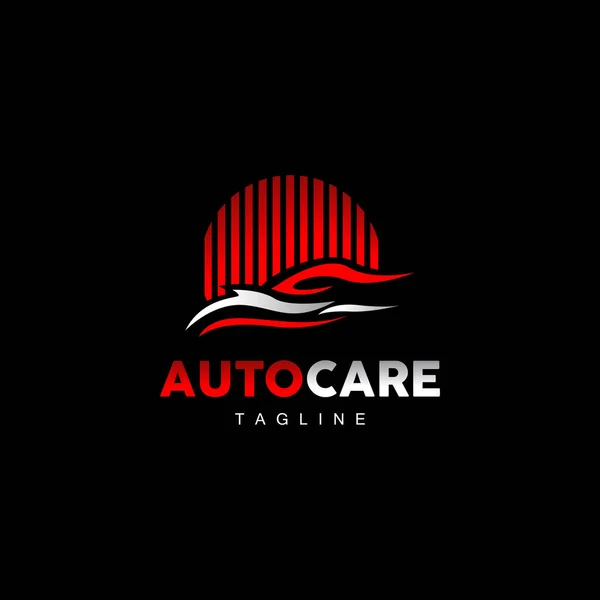 Logotipo Automotivo Vetor Reparo Carro Design Marca Produto Peça Sobressalente — Vetor de Stock