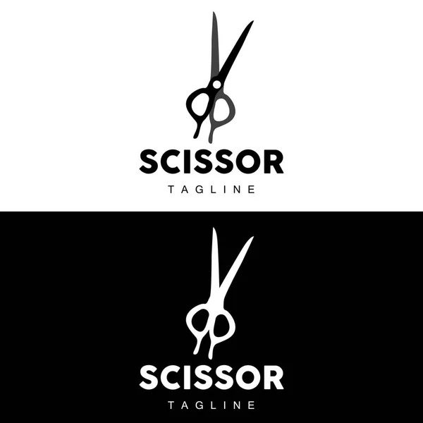 Barber Werkzeug Schere Logo Symbol Hintergrund Symbol — Stockvektor