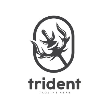 Mızrak Logosu, Zarif Basit Minimalist Tasarım, Zeus Tanrı Silah Vektörü, Templete Illustration Sembol Simgesi Simgesi Simgesi Simgesi