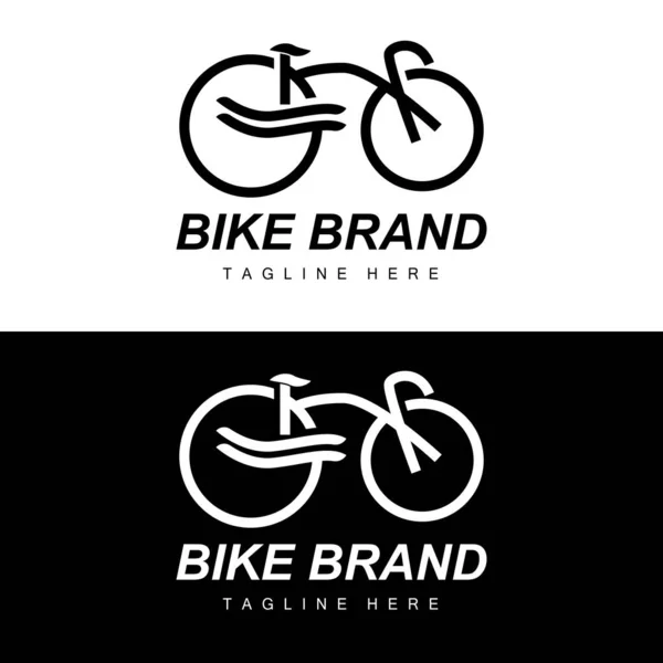 Логотип Велосипеда Вектор Автомобіля Піктограма Силуету Велосипеда Простий Дизайн Натхнення — стоковий вектор
