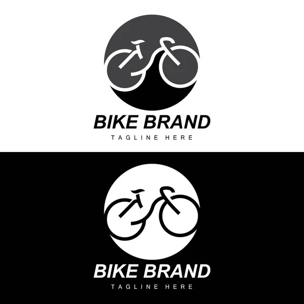Bicycle Logo Vehicle Vector Bicycle Silhouette Icon Simple Design Inspiration — 스톡 벡터
