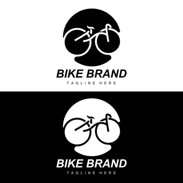 Logo Bicicleta Vector Del Vehículo Icono Silueta Bicicleta Inspiración Diseño — Vector de stock