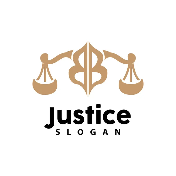 Hukuk Logosu Ölçekleri, Adalet Vektörünün Ölçekleri, Basit Çizgi Tasarımı, Simge İllüstrasyonu