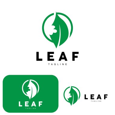 Yeşil Yaprak Logosu, Ekoloji Doğal Bitki Vektörü, Doğa Tasarımı, Çizim Şablonu Simgesi Simgesi